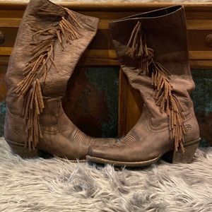 Ariat fringe dress boots